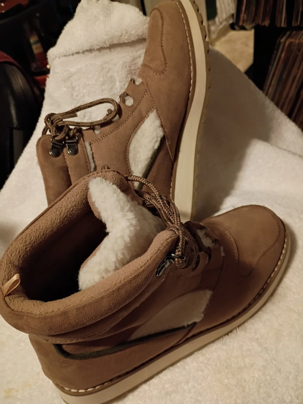 Old Navy suede upper